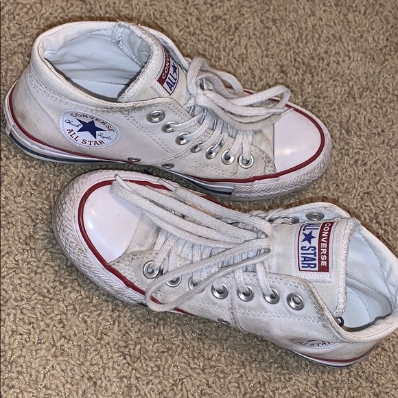 white converse mid rise
